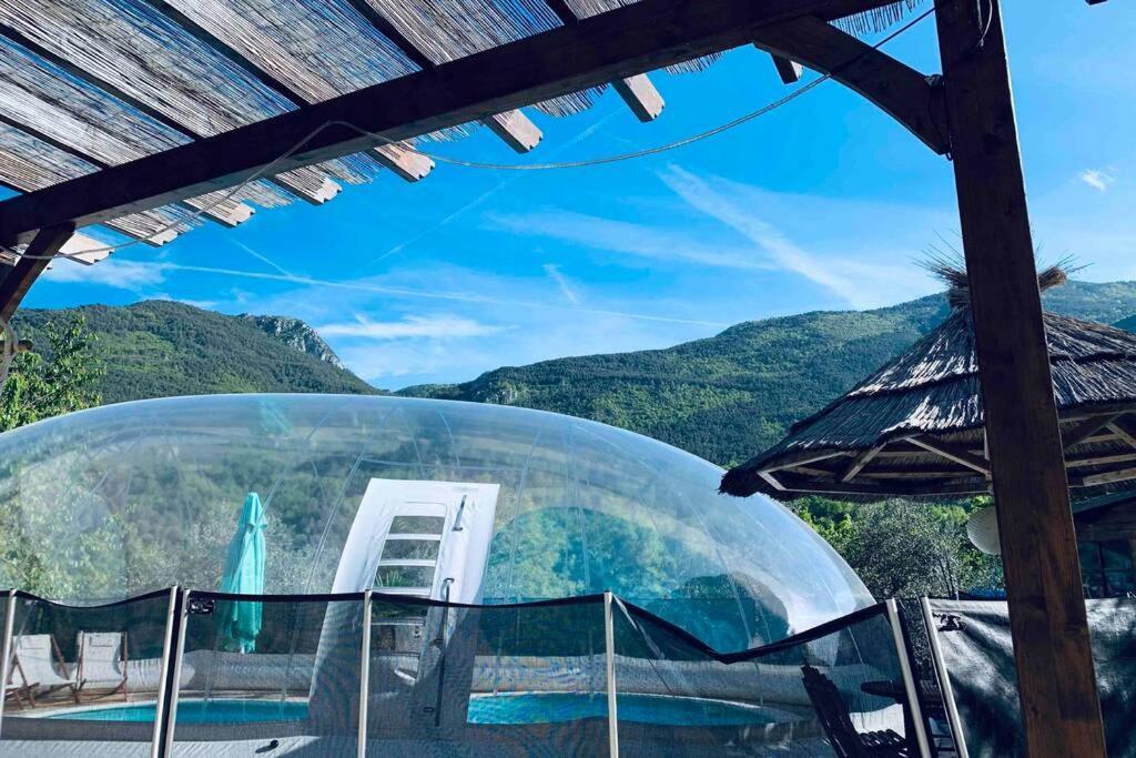 2P Au Coeur Des Montagnes Avec Piscine Chauffee Leilighet Puget-Théniers Eksteriør bilde